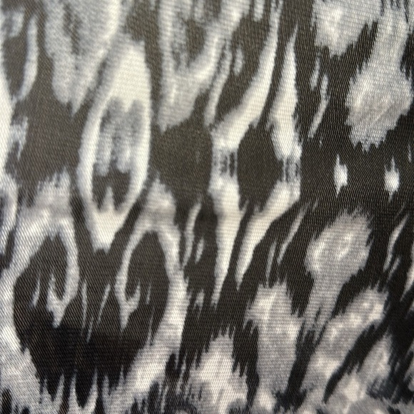 Women’s NY Collection Sheer Black Leopard Collared Button-Down Tunic Top Size 1X - Picture 4 of 14